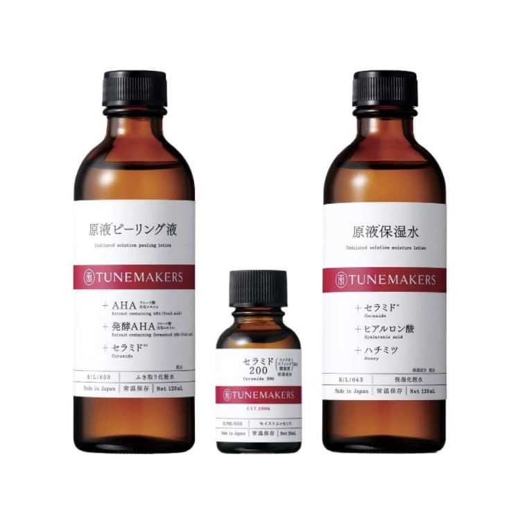 Tunemakers AHA原液角質對策水+神經酰胺200原液 Ceramide 200+原液保濕水 優惠套裝