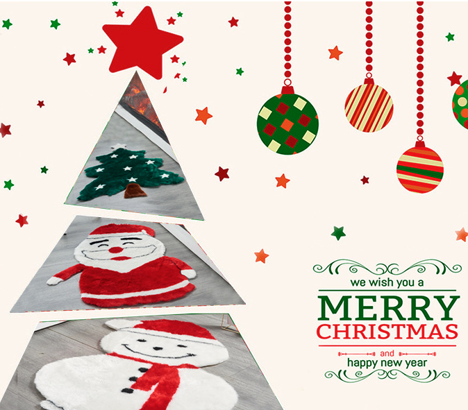 聖誕節造型地毯