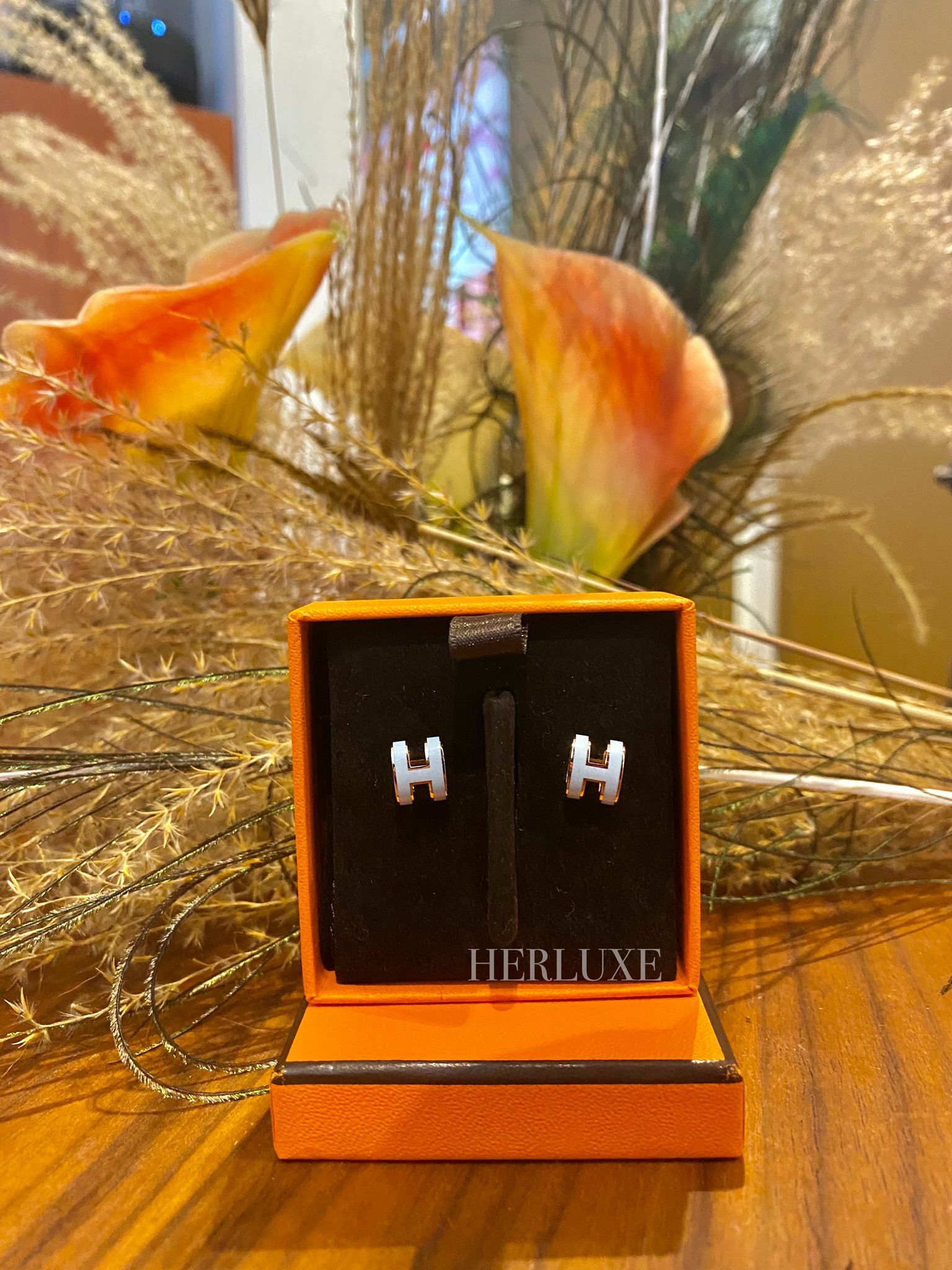 Mini pop H earrings T0 blue brume CD