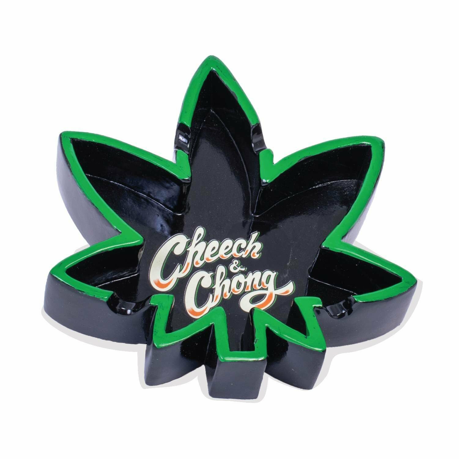 Cheech & Chong Classic Leaf Ashtray 5.25"