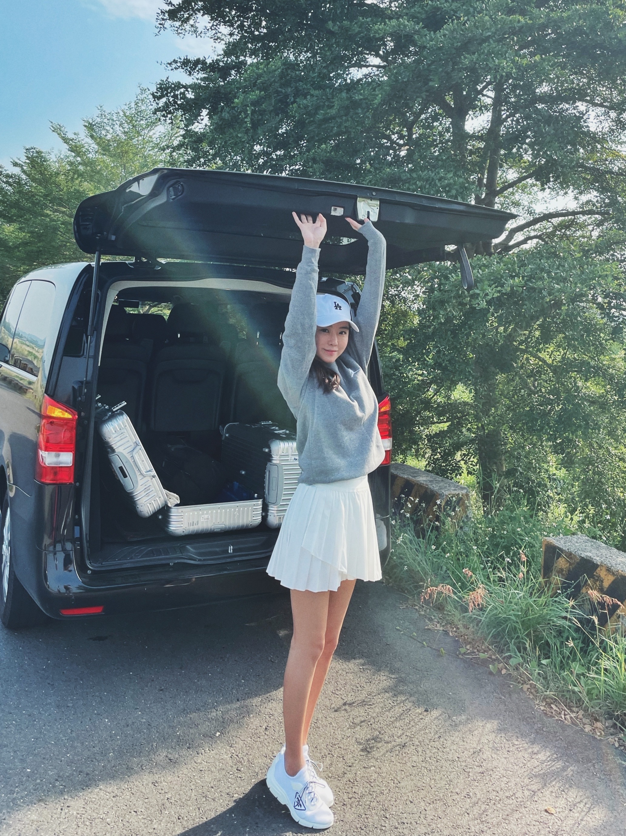 School girls 不規則百摺短裙