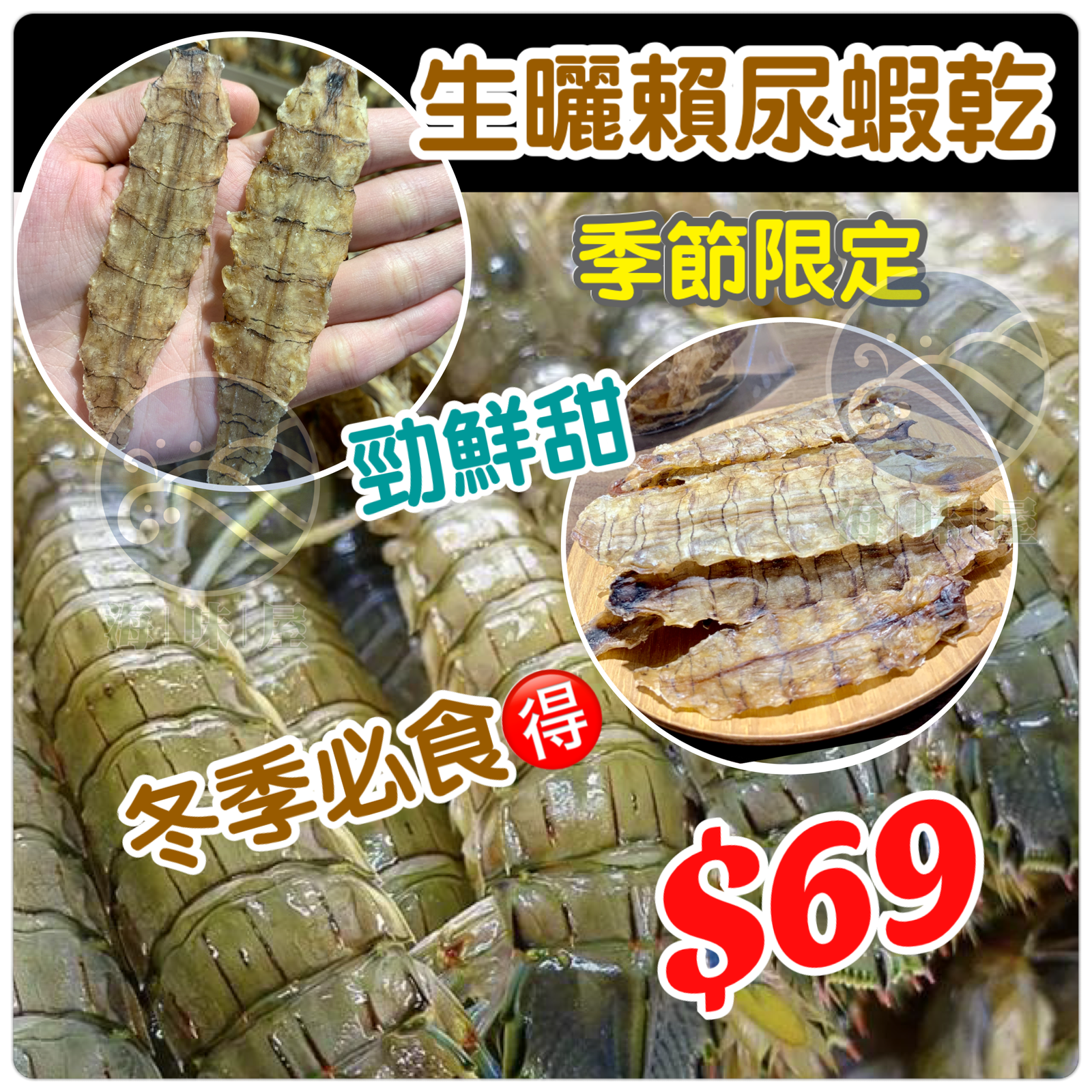 生曬瀨尿蝦乾 (四両)