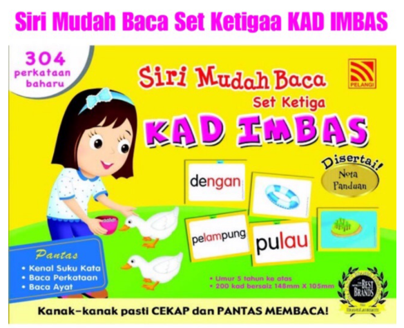 Siri Mudah Kad Imbas Set Ketiga (304 perkataan baharu)