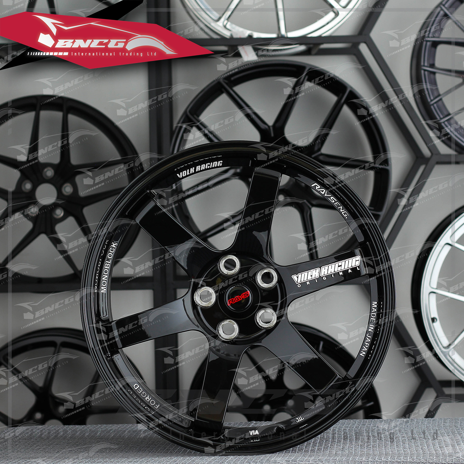 單片式 萬噸鍛造工藝輪圈 RAYS MONOBLOCK 高亮黑套色工藝 品牌訂製鋁圈 改裝 高強度 輕量化 客製化 輪框