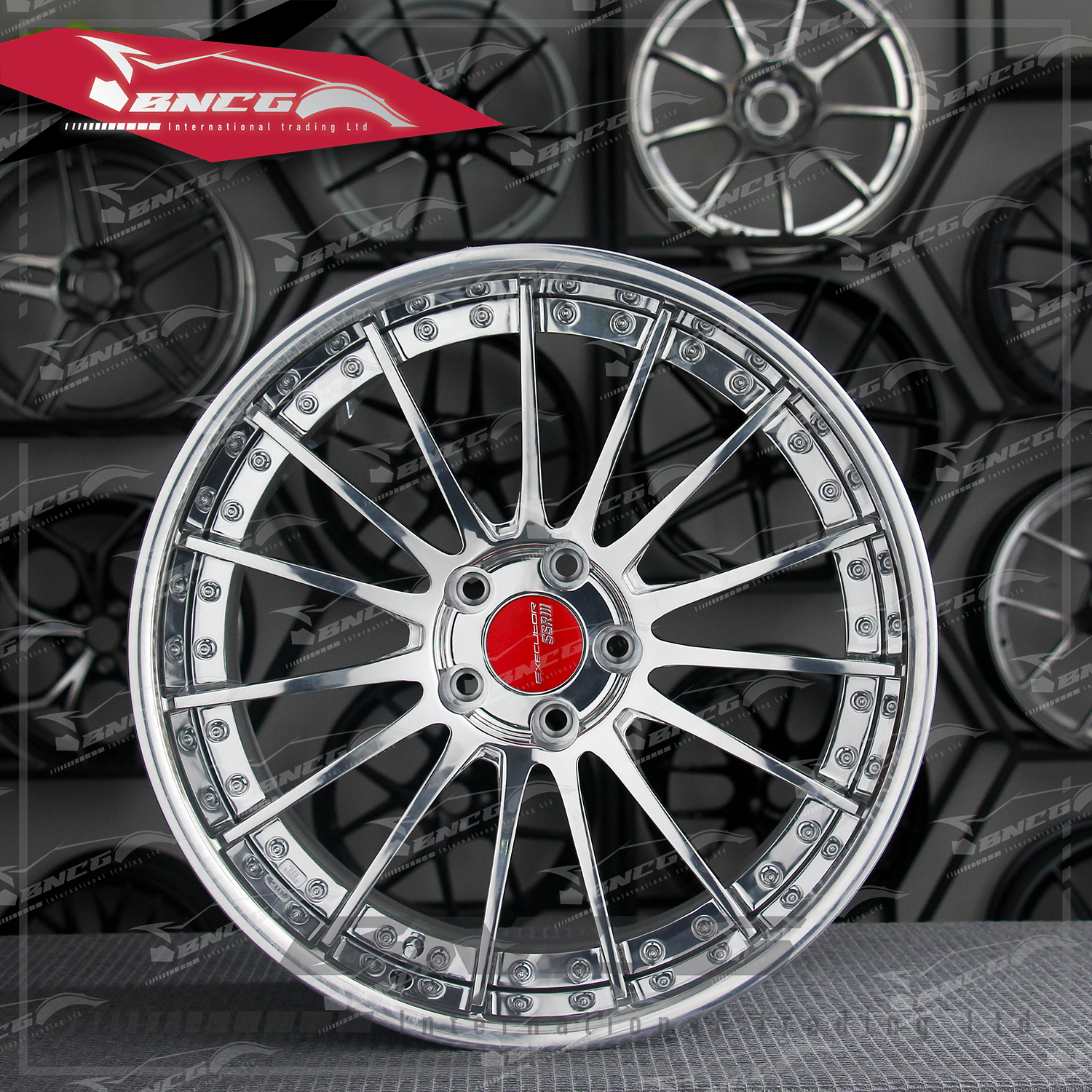 兩片式 萬噸鍛造工藝輪圈 EXECUTOR SSRlii 品牌訂製鋁圈 改裝 高強度 輕量化 客製化 訂製鋁圈