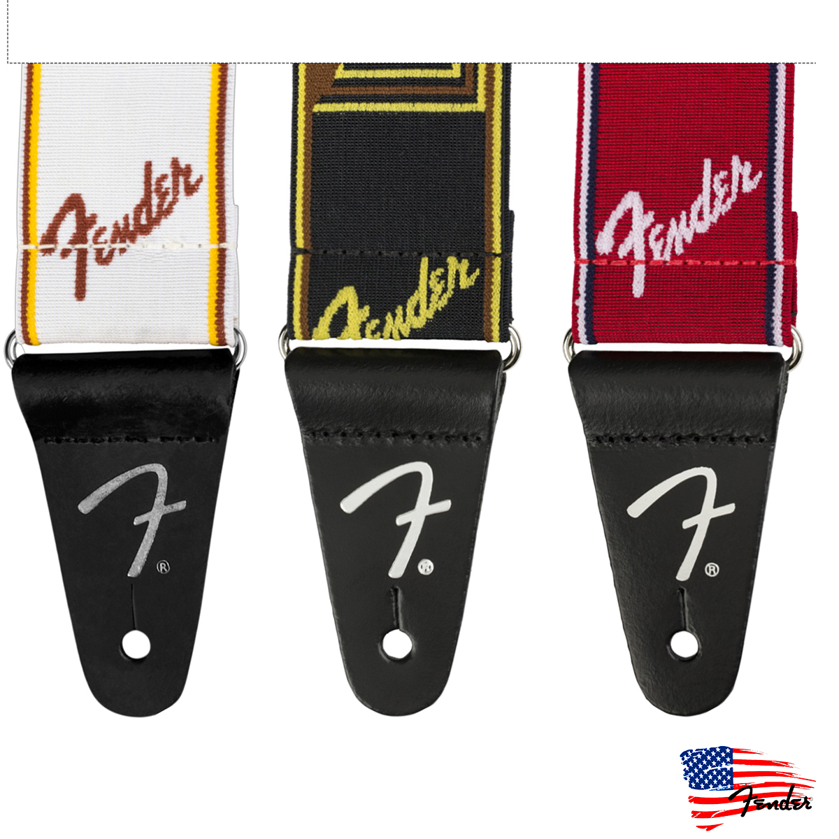Fender WEIGHTLESS Straps 木吉他/電吉他/貝斯 彈力 背帶