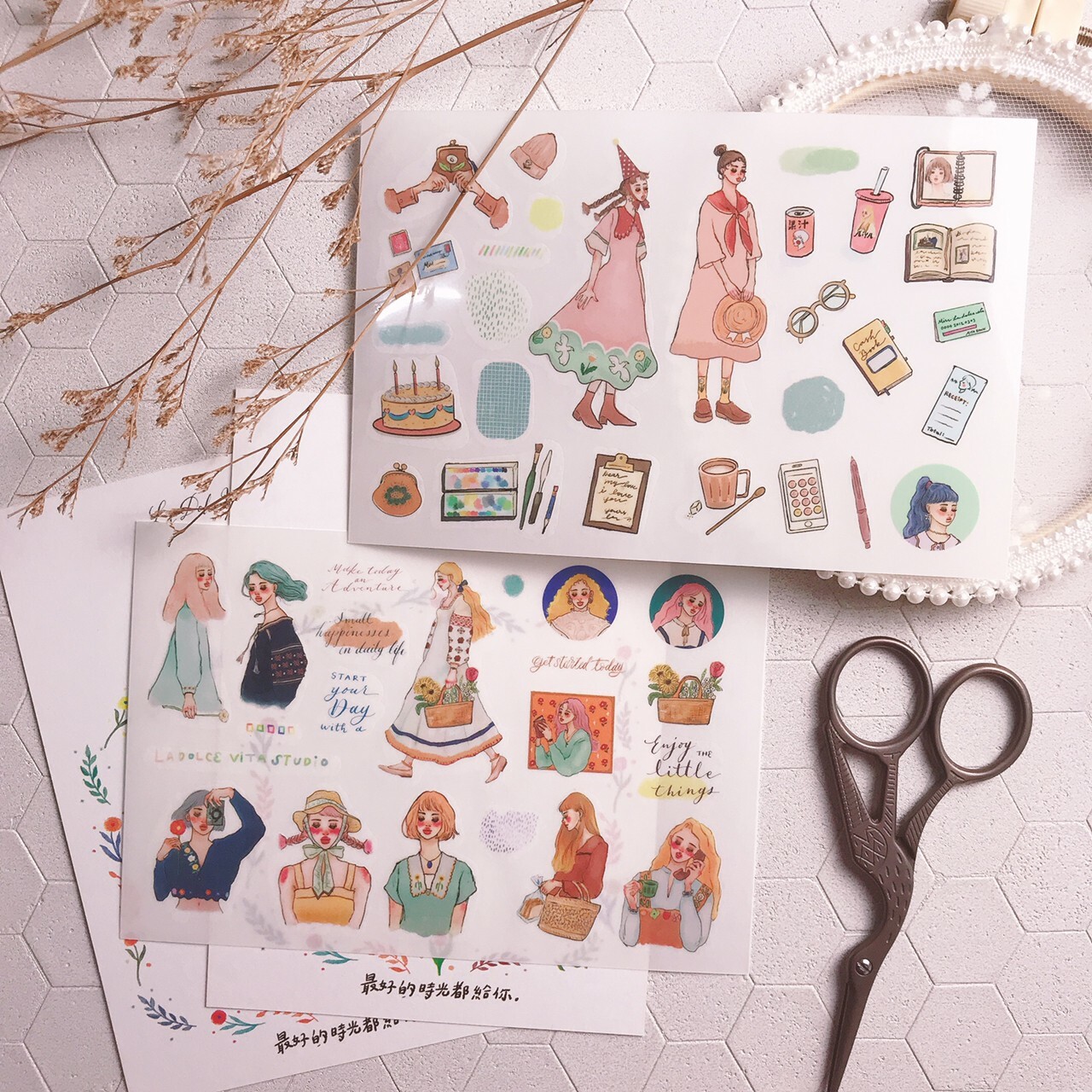 甜蜜生活｜百花之歌 轉印貼紙