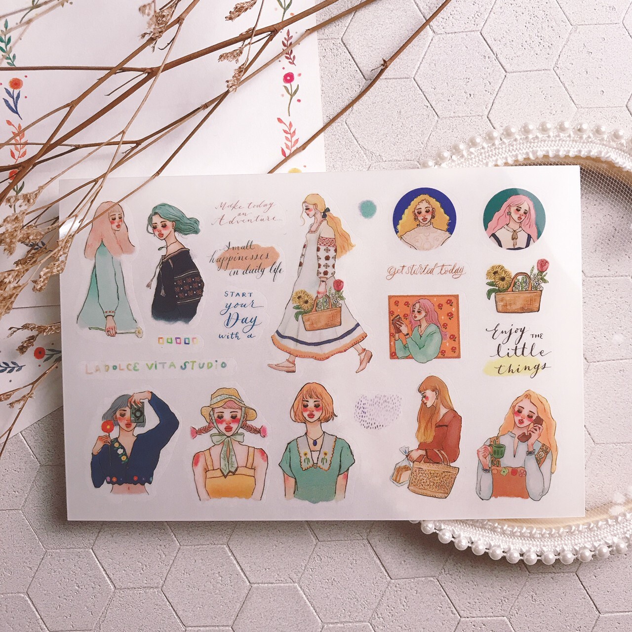 甜蜜生活｜百花之歌 轉印貼紙