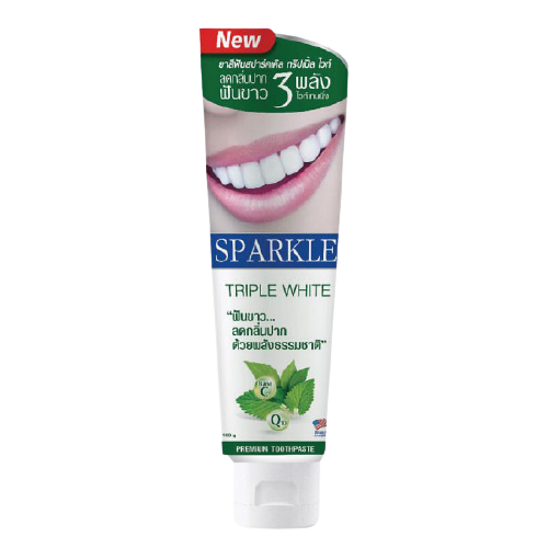 Sparkle 美白清潔牙膏 -三倍美亮白牙膏( 薄荷味) 100g