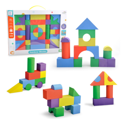 儿童EVA泡沫积木拼搭玩具 （大款 76pcs）