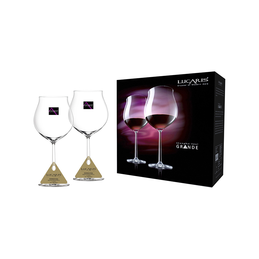 Lucaris Shanghai Soul 系列 Burgundy Grande 紅酒杯套裝（2件裝）