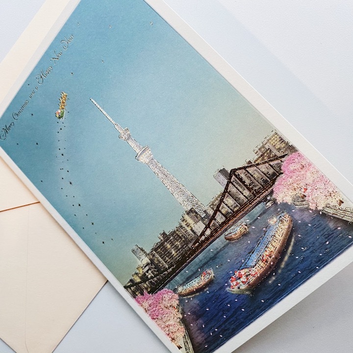 東京田川 燙金聖誕卡片 聖誕旅行系列 日本Greeting Life