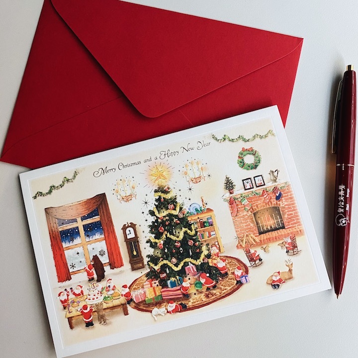 聖誕聚會 燙金聖誕卡片 日本Greeting Life