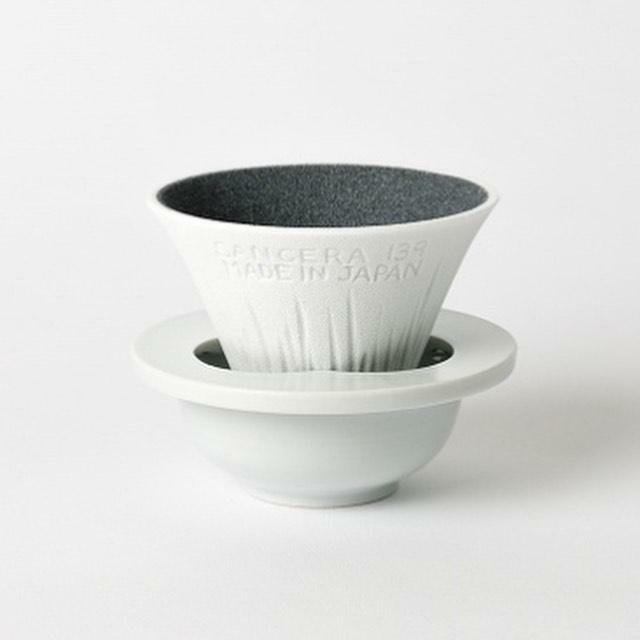 日本COFIL Fuji 富士山陶瓷咖啡濾杯 (白色) (日本製)