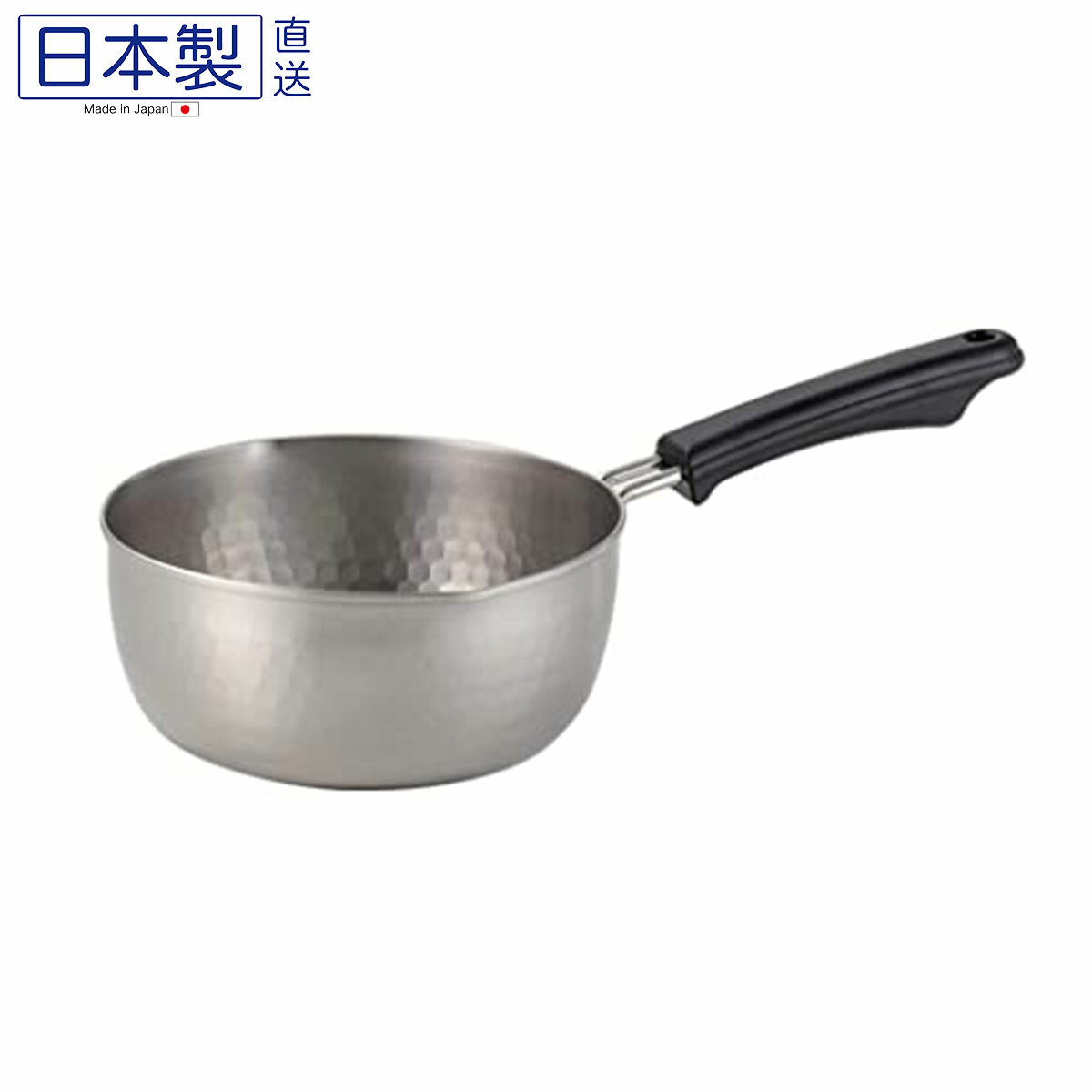 日本味壱日式不銹鋼雪平鍋 18CM (電磁爐OK) (日本製)