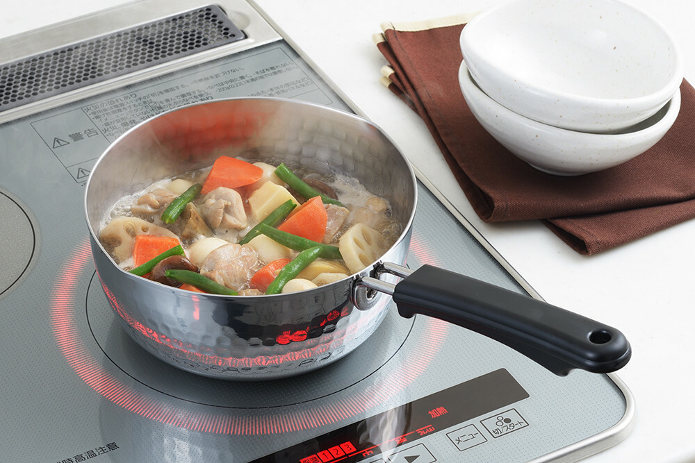 日本味壱日式不銹鋼雪平鍋 18CM (電磁爐OK) (日本製)