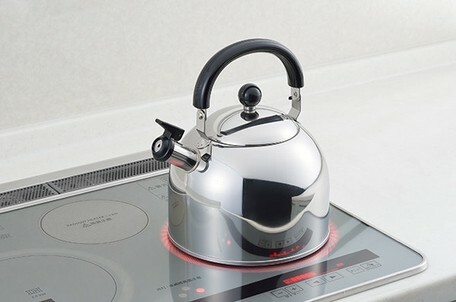 日本經典不銹鋼笛吹聲響水煲 (黑色) 4L (電磁爐OK) (日本製)