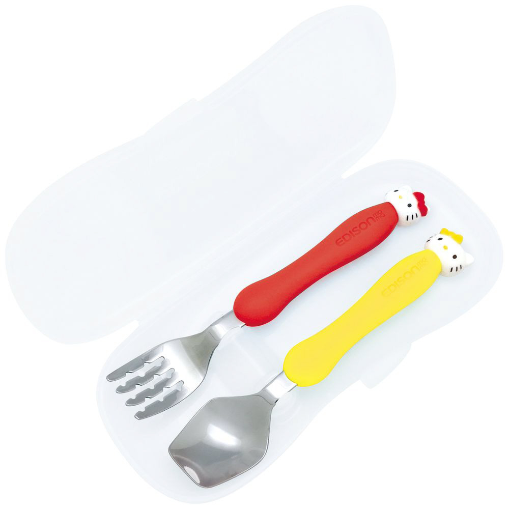 日本Edison+Hello Kitty兒童餐具 (日本製)