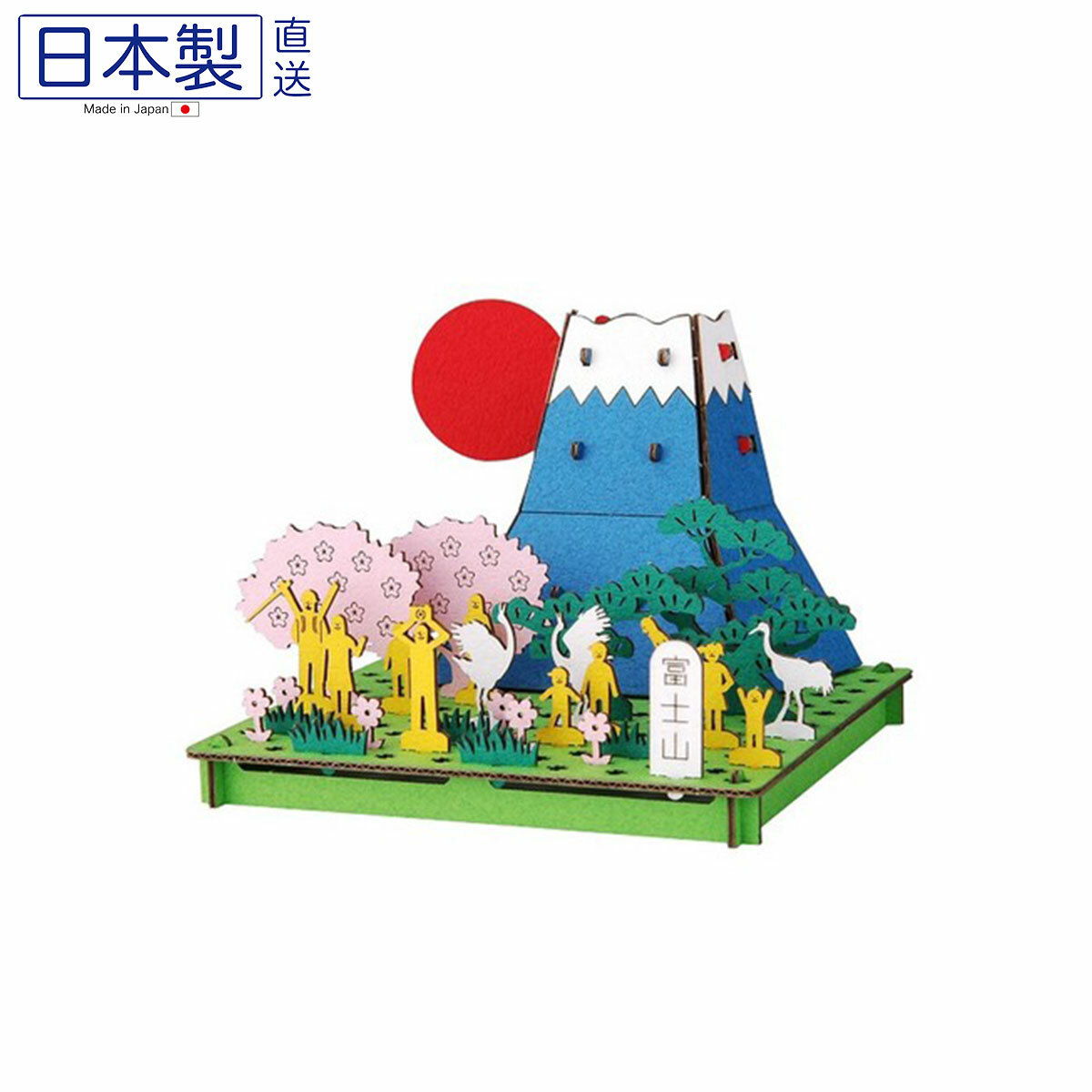 日本PusuPusu 3D Line 紙板工藝擺設 (富士山) (日本製)