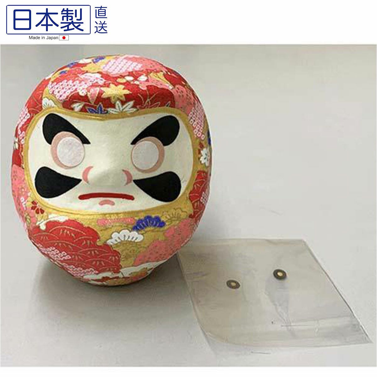 日式五彩和紙達摩 (紅色) (日本製)