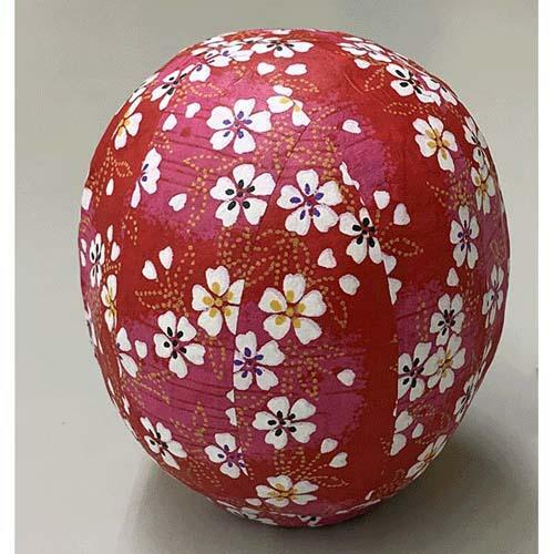 日式五彩和紙達摩 (紅櫻) (日本製)