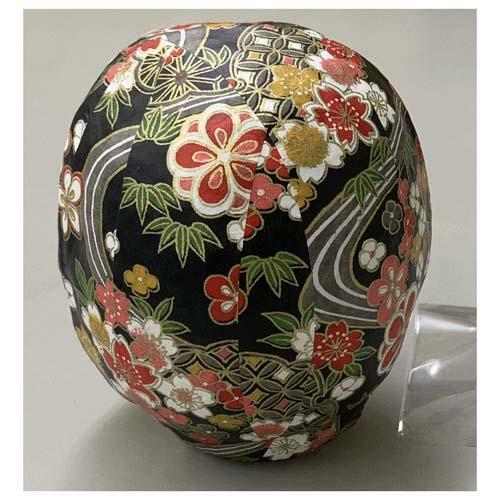 日式五彩和紙達摩 (黑色) (日本製)