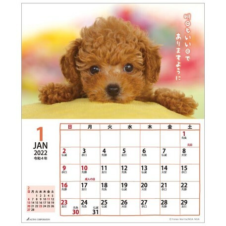 日式柴犬座檯月曆 (日本製)