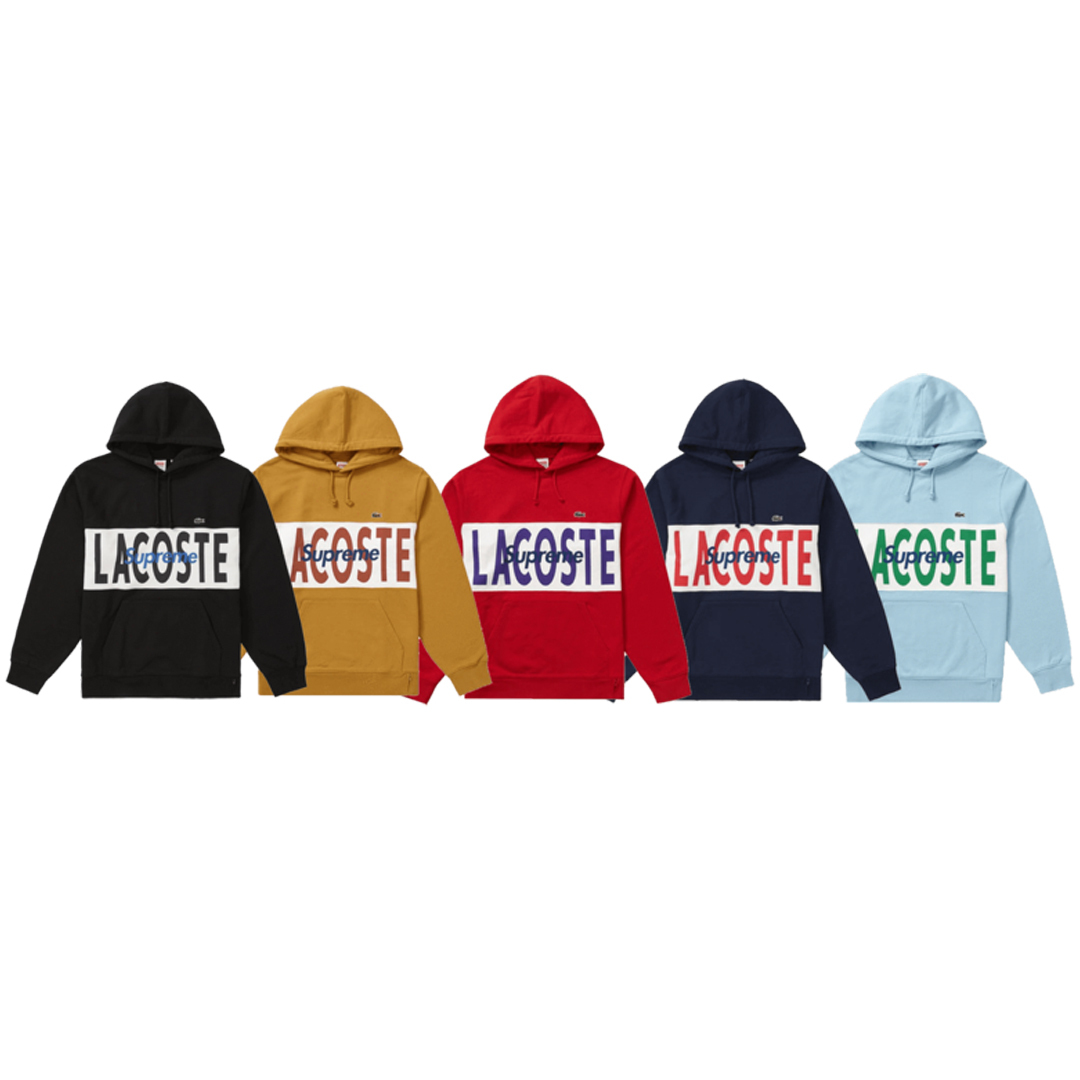 SUPREME LACOSTE HOODED SWEATSHIRT 帽T - FW19SW5