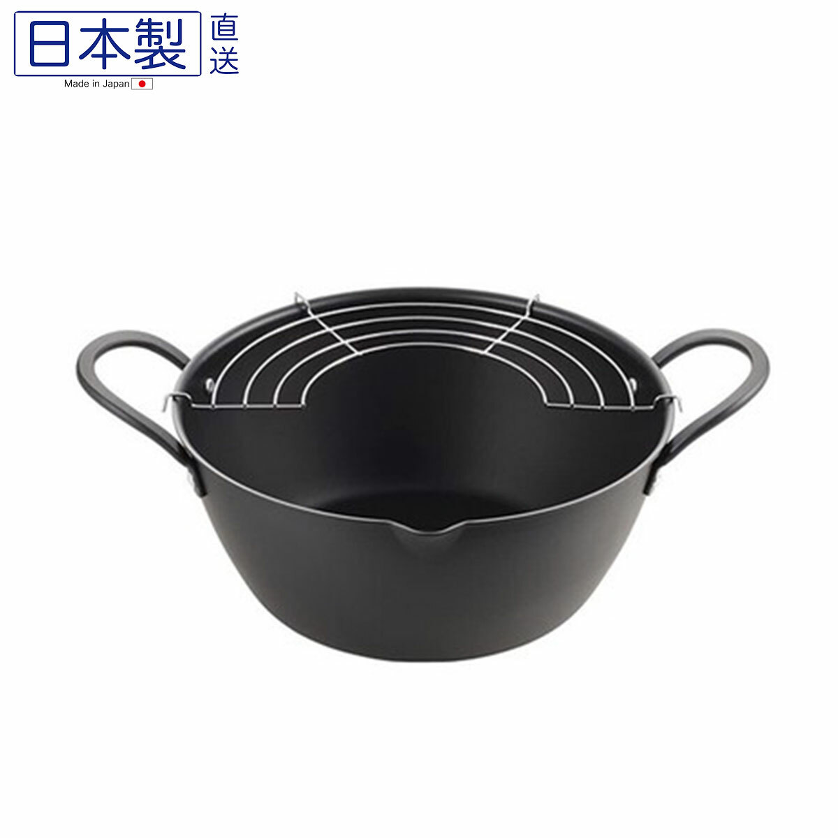 日式深型天婦羅鐵炸鍋 24CM (電磁爐OK) (日本製)