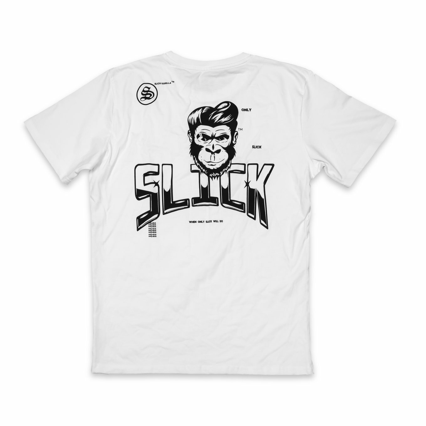 Slick Gorilla 限定 T-Shirt  "Styled by Slick" Drop - 白
