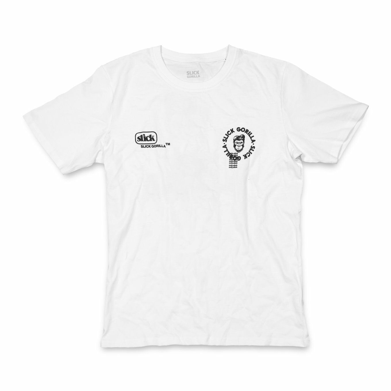 Slick Gorilla 限定 T-Shirt  "Styled by Slick" Drop - 白