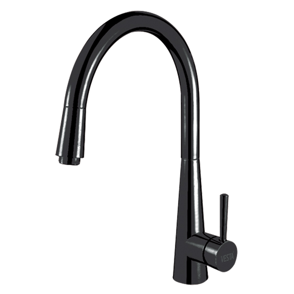 東利衛浴 龍頭推薦型號 FK-5410-PVC-B PVD鍍黑廚房立式龍頭 *