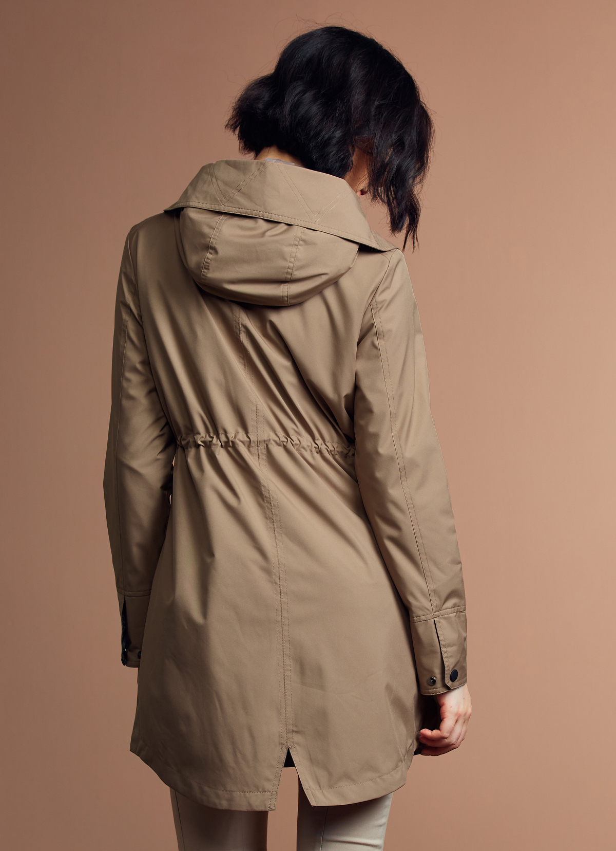 ST.MALO美國頂規抗菌水顯幻影精品派克大衣-2153WJ-琥珀銅棕