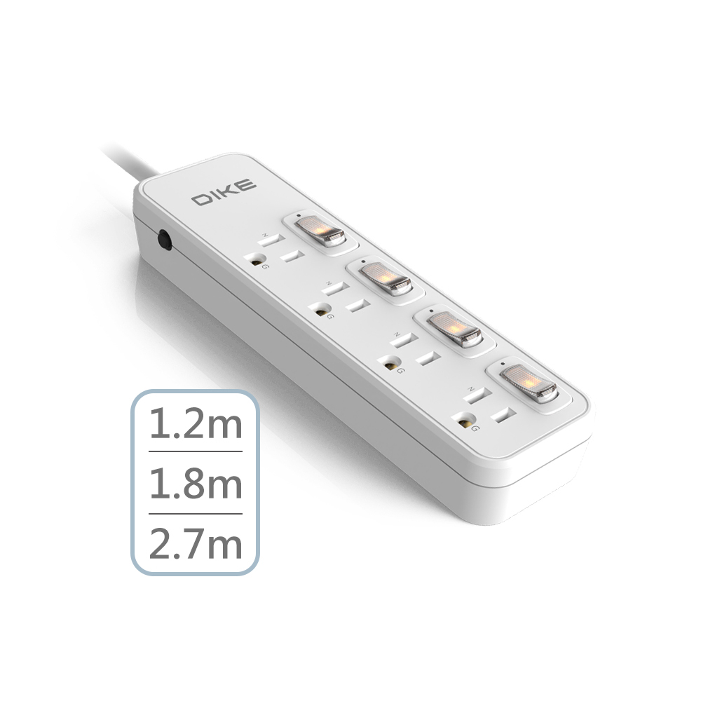 DAH64-Series 安全加強型四切四座電源延長線