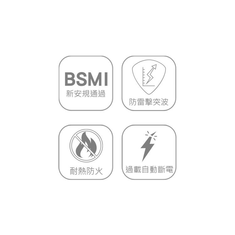 DAH66T-Series 可轉向插頭六切六座電源延長線