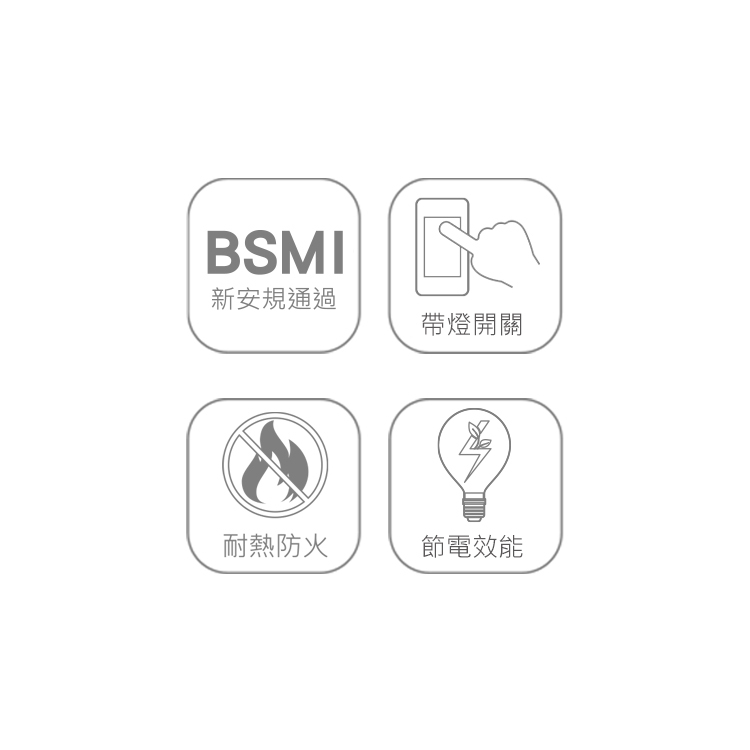 DAH711N  1切1座3轉2安全加強型節電小壁插