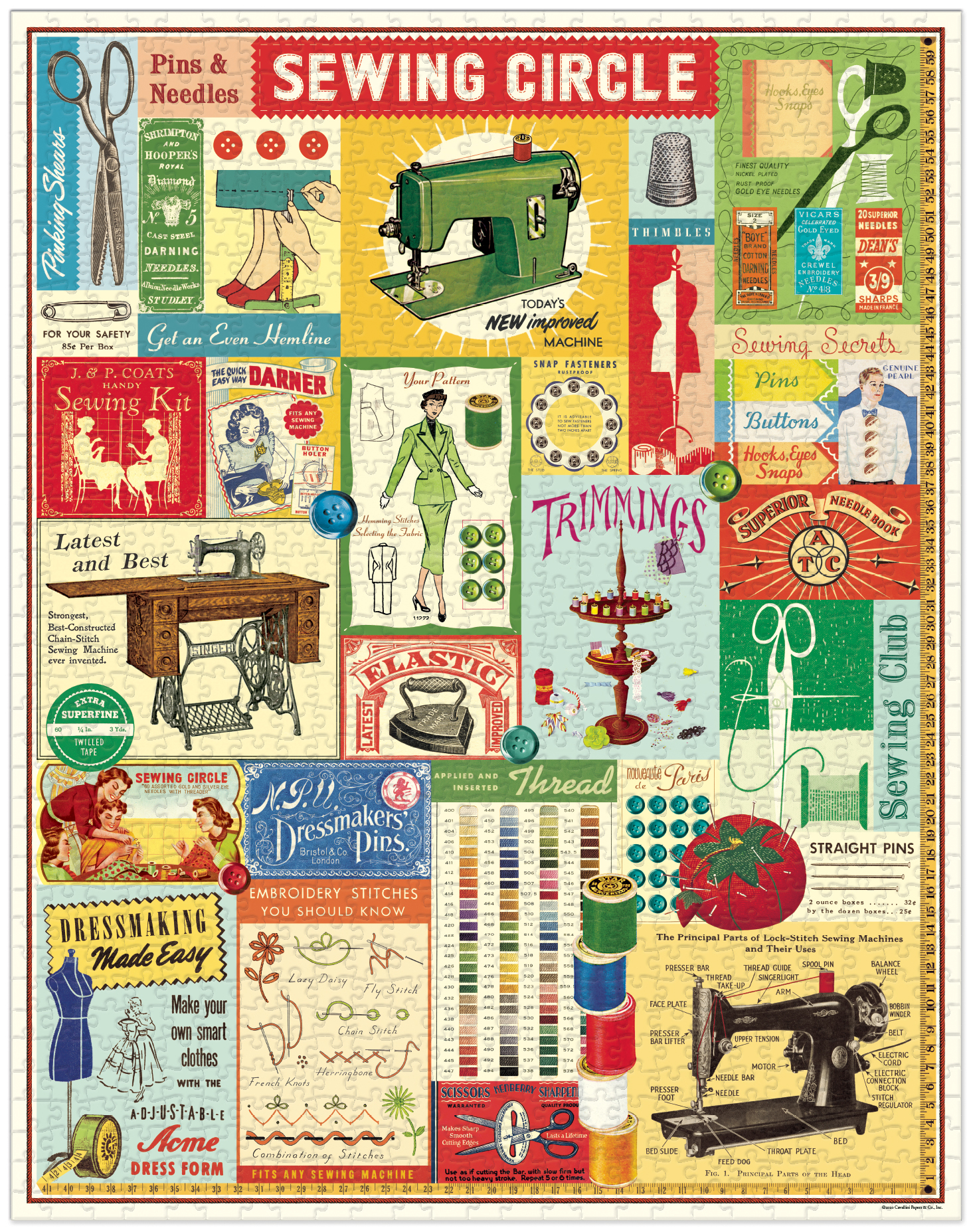 【CAVALLINI】縫紉 1000片拼圖