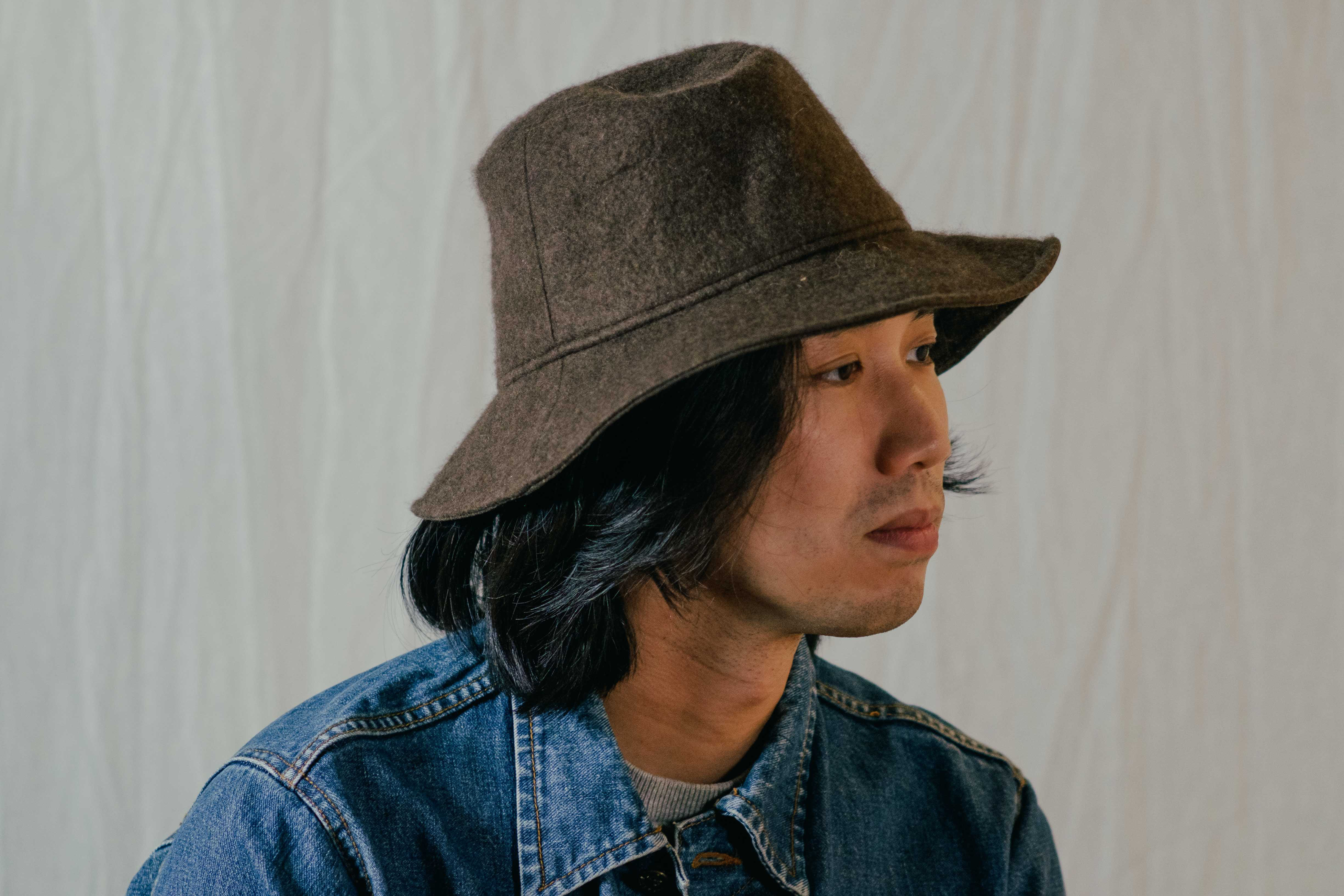 犛牛絨毛氈牧人帽 - 咖啡｜中國藏區