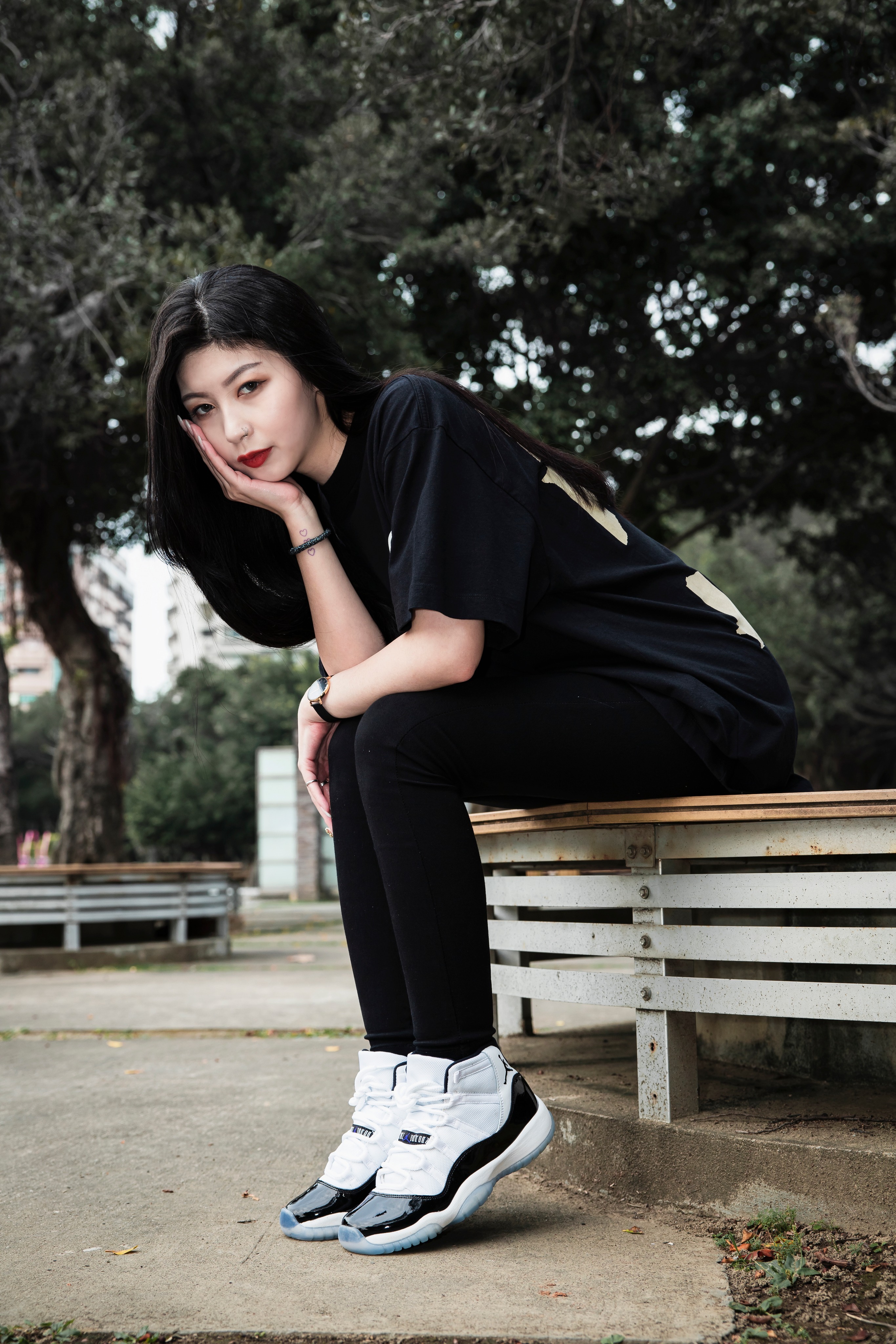 瑕疵商品-(B1a)-AIR JORDAN 11 RETRO (GS) "CONCORD"-378038 100