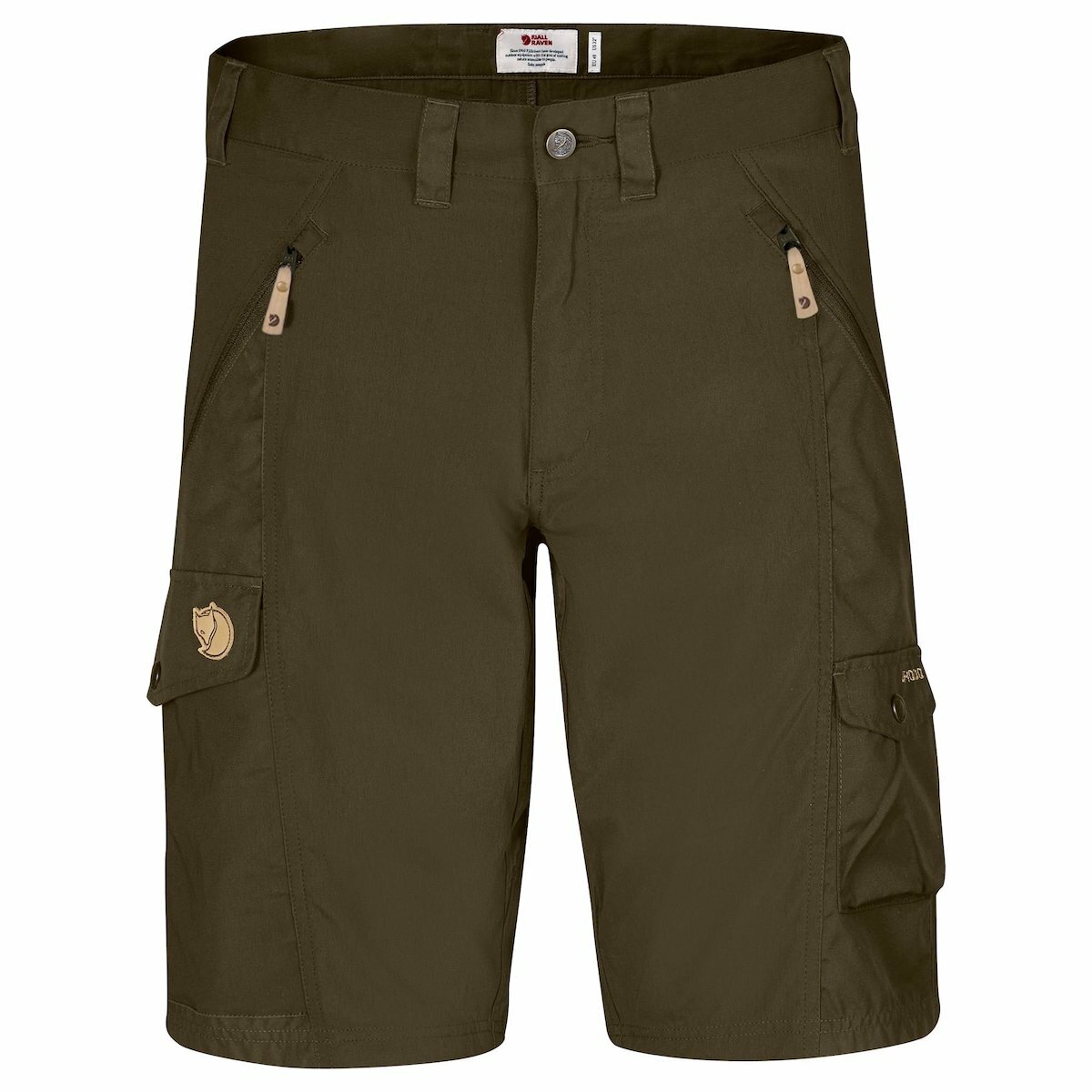 Fjallraven 瑞典北極狐 / 小狐狸 Abisko Shorts 彈性健行短褲 登山短褲 休閒工作褲 男 F82833-633 深橄欖 [HappyOutdoor]