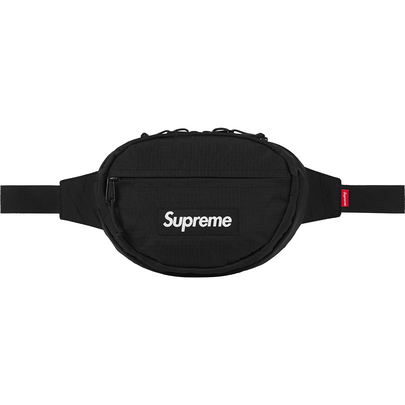 SUPREME 45TH WAIST BAG FW18 腰包菱格紋黑/ 紅