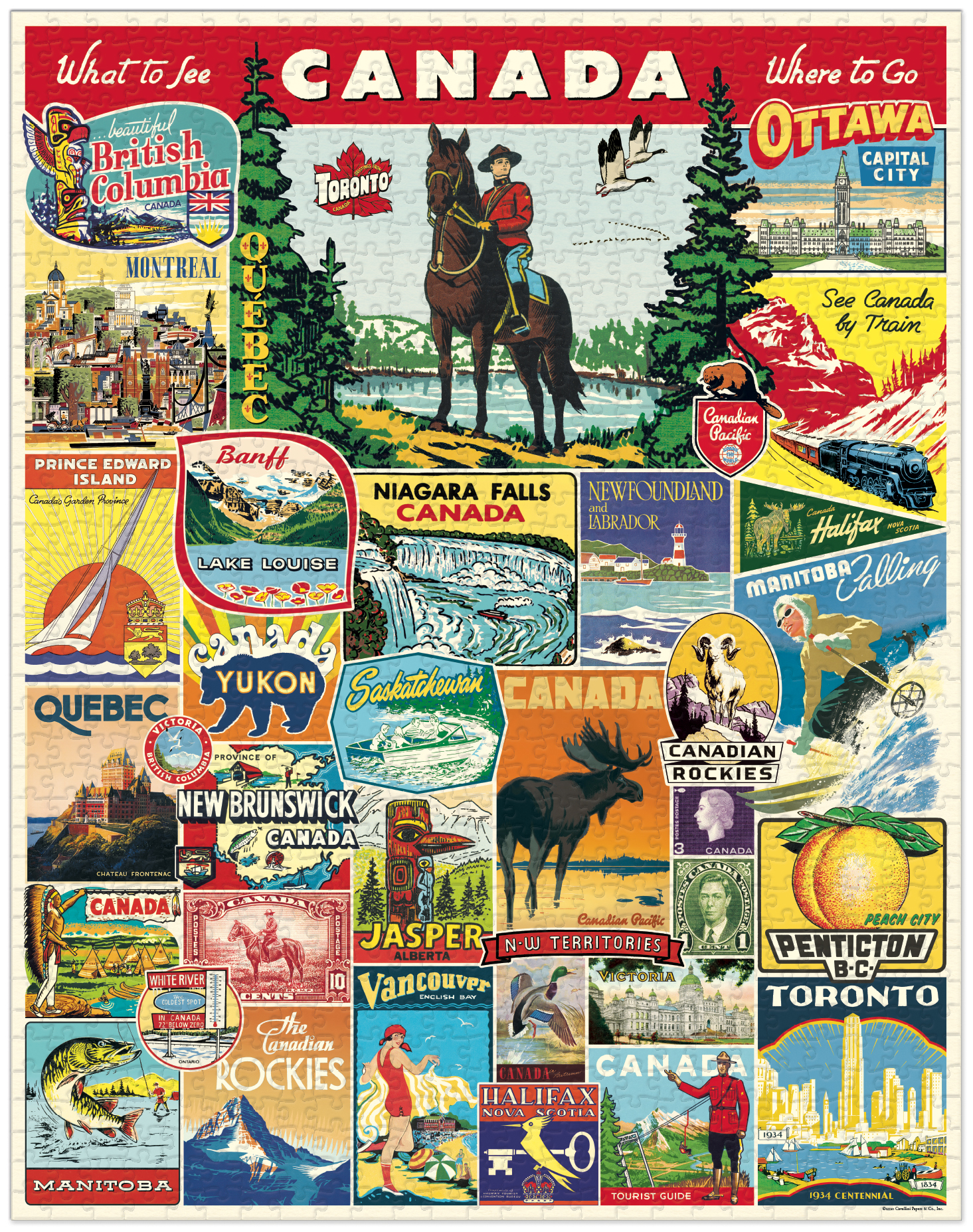 【CAVALLINI】加拿大  1000片拼圖