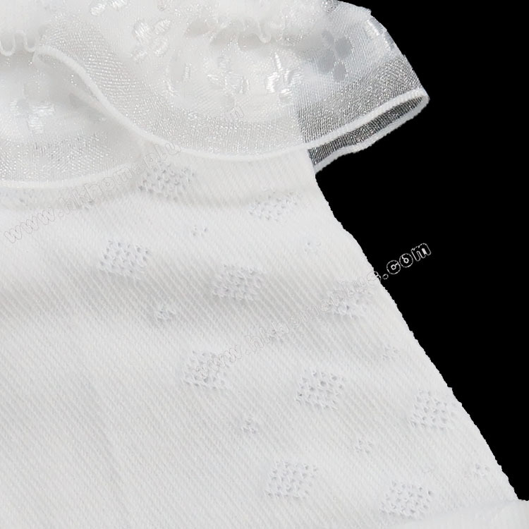 3對裝 D.D. Duck: 台灣製 女童花邊短襪 (13-16 至 21-24 碼)