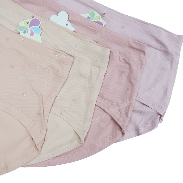 4條裝 加大碼印花棉內褲