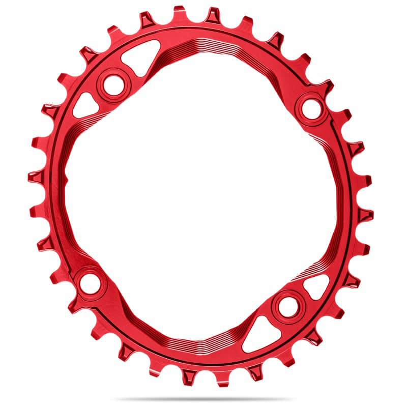AbsoluteBlack Premium Oval 1X BCD104/64x4 Traction Chainring (For BCD104 cranks)