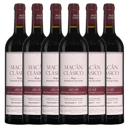 Benjamin Rothschild & Vega Sicilia Macan Classico 2019 (RP93) - 6 Bottle Pack