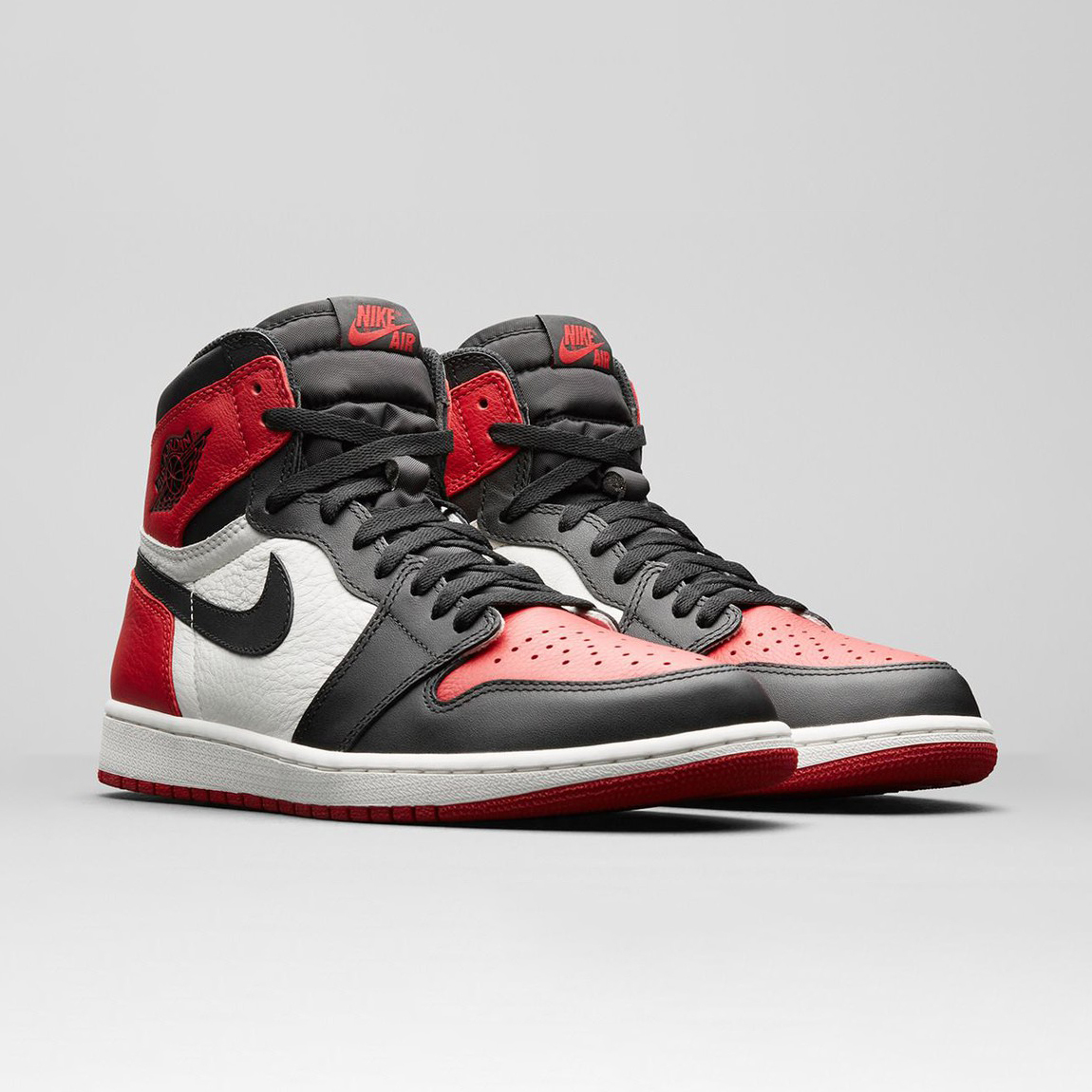 -(A14c)-AIR JORDAN 1 RETRO HIGH OG "BRED TOE" 黑紅頭-555088 610