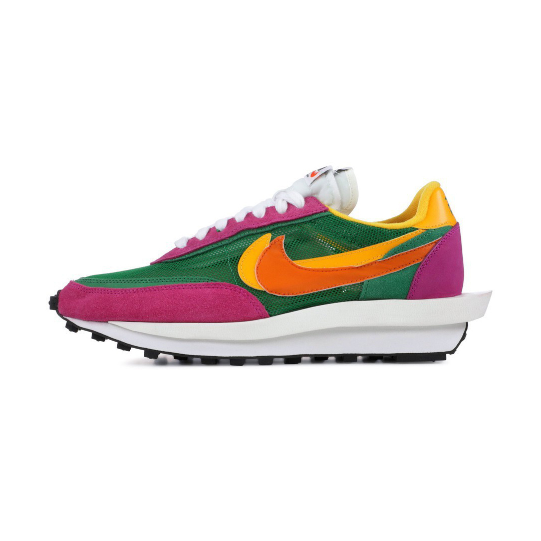 -(A3a)-NIKE LDWAFFLE / SACAI 綠桃紅-BV0073 301