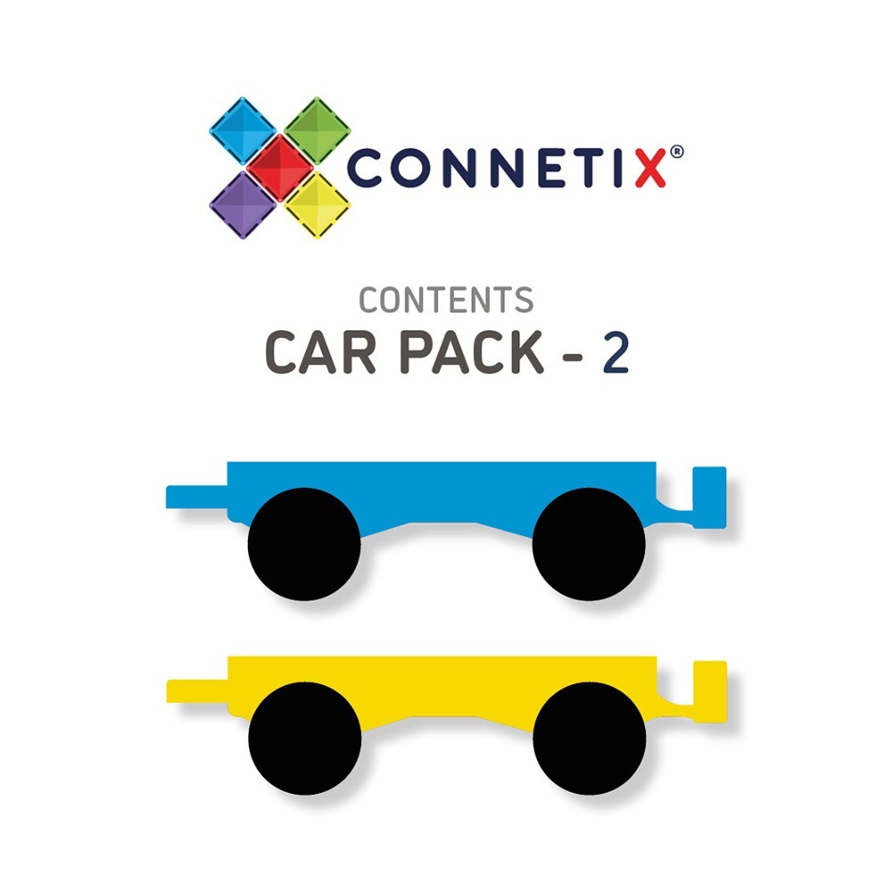澳洲Connetix彩虹磁力積木-汽車底板2入組(2pc)