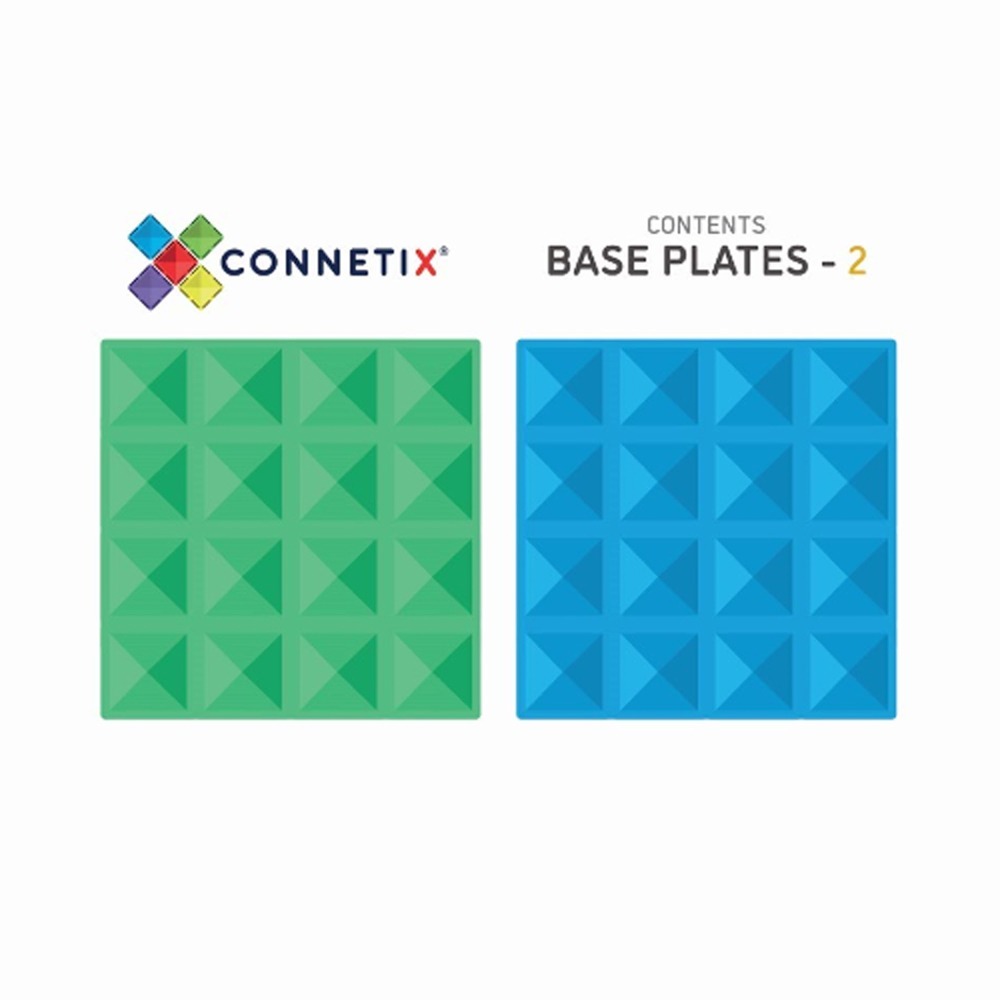 澳洲Connetix 彩虹磁力積木-底板2入組(2pc)